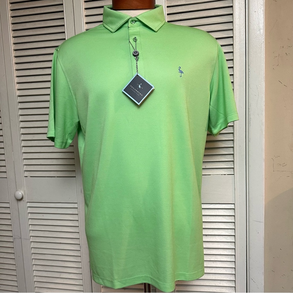 NWTs  TAILORBYRD  Size XL  Lime Green POLO